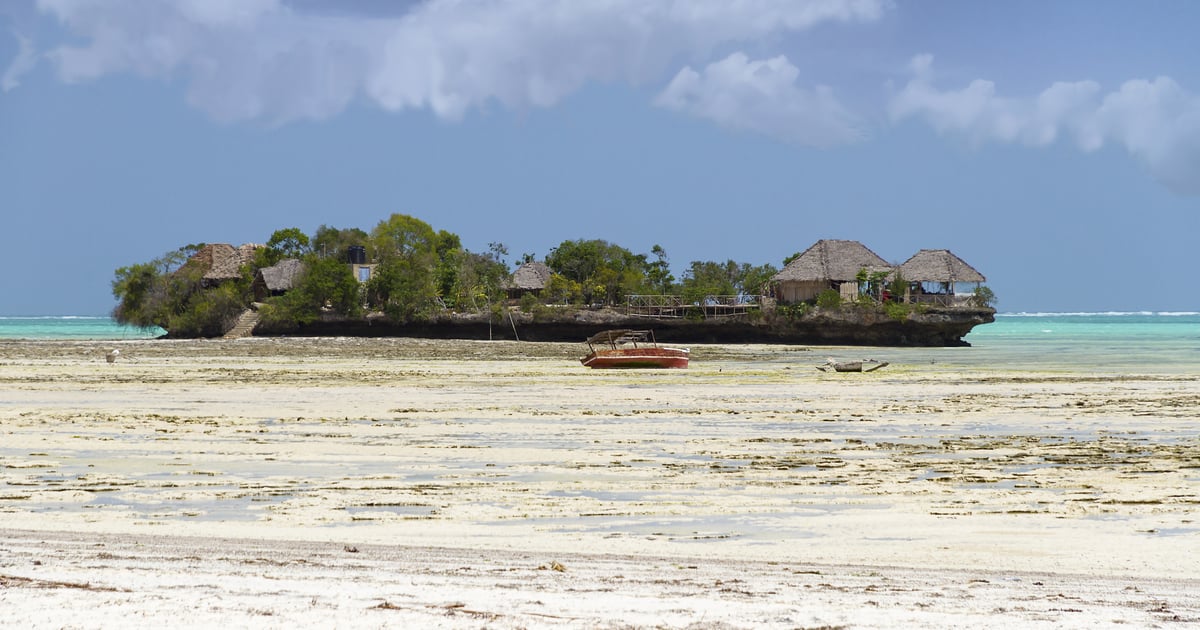Beautiful House on a rock at Kiwenga Beach in Zanzibar