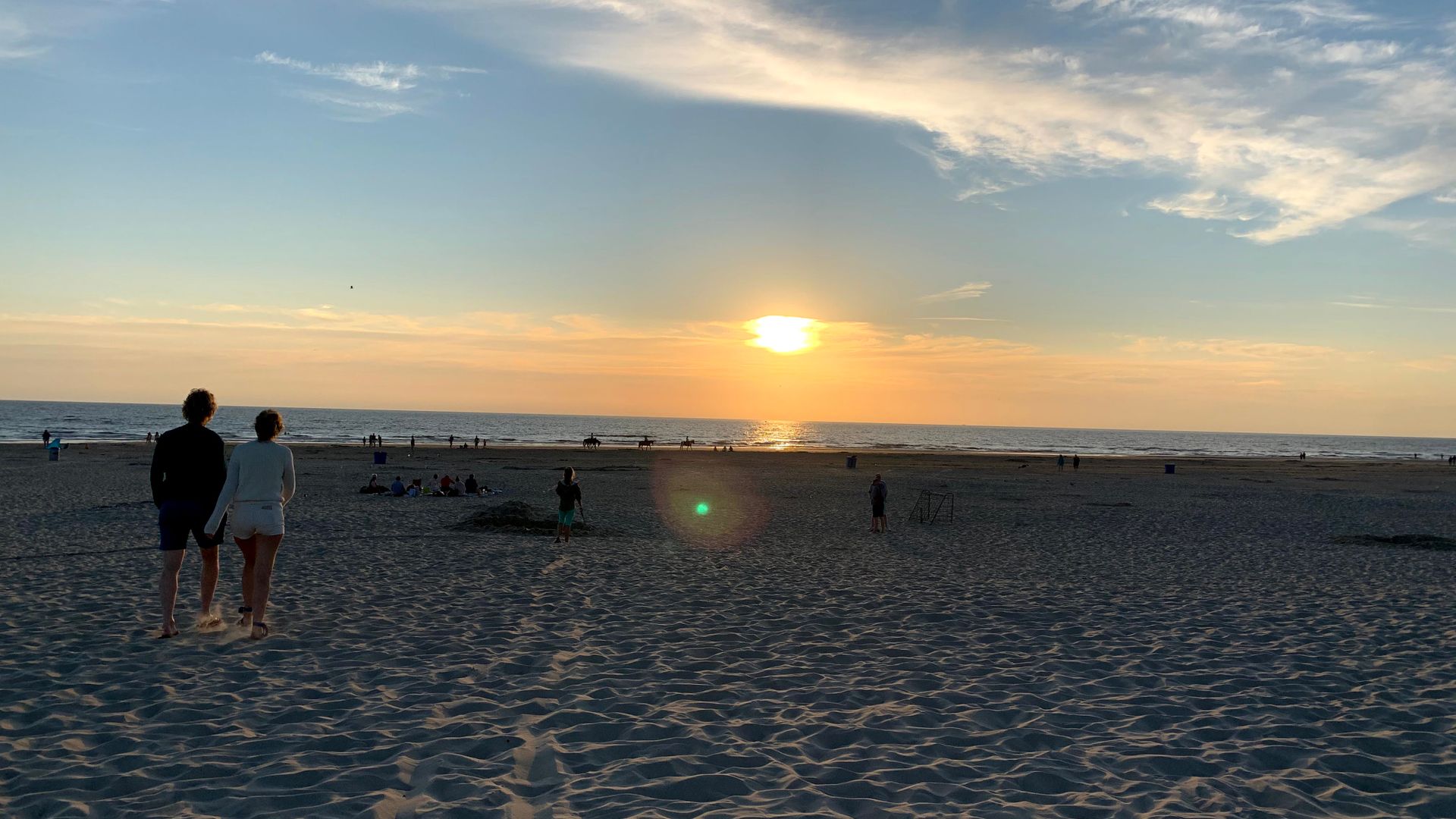 Sunset at Brouwersdam kite beach