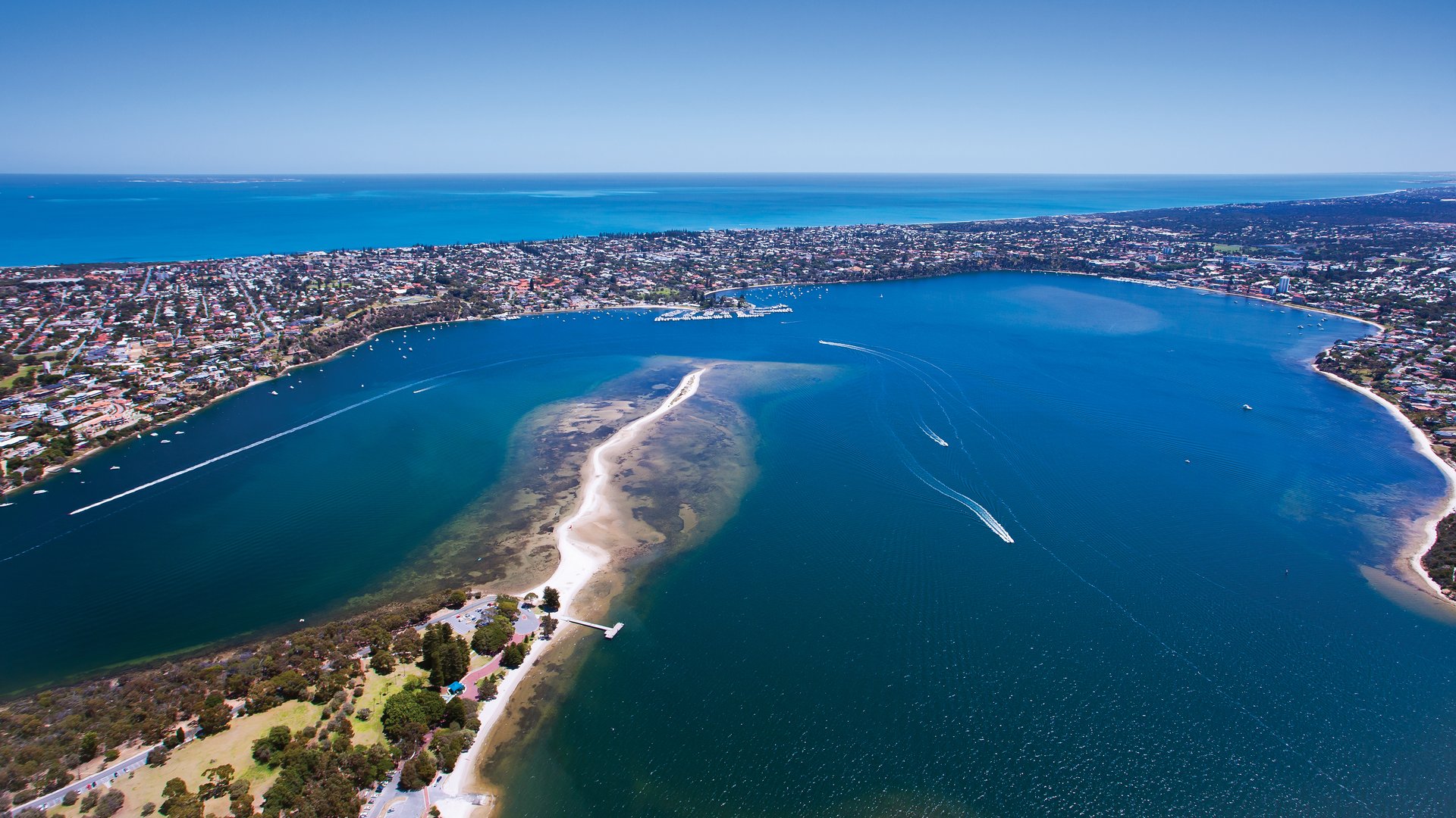 Aerial picture of Point walter in Perth