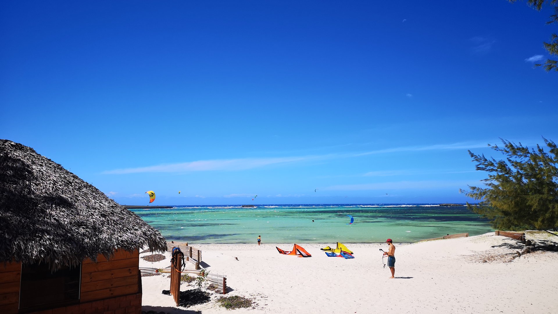 Wonderful view from Oceanlodge to kitebeach in Baie de Sakalava