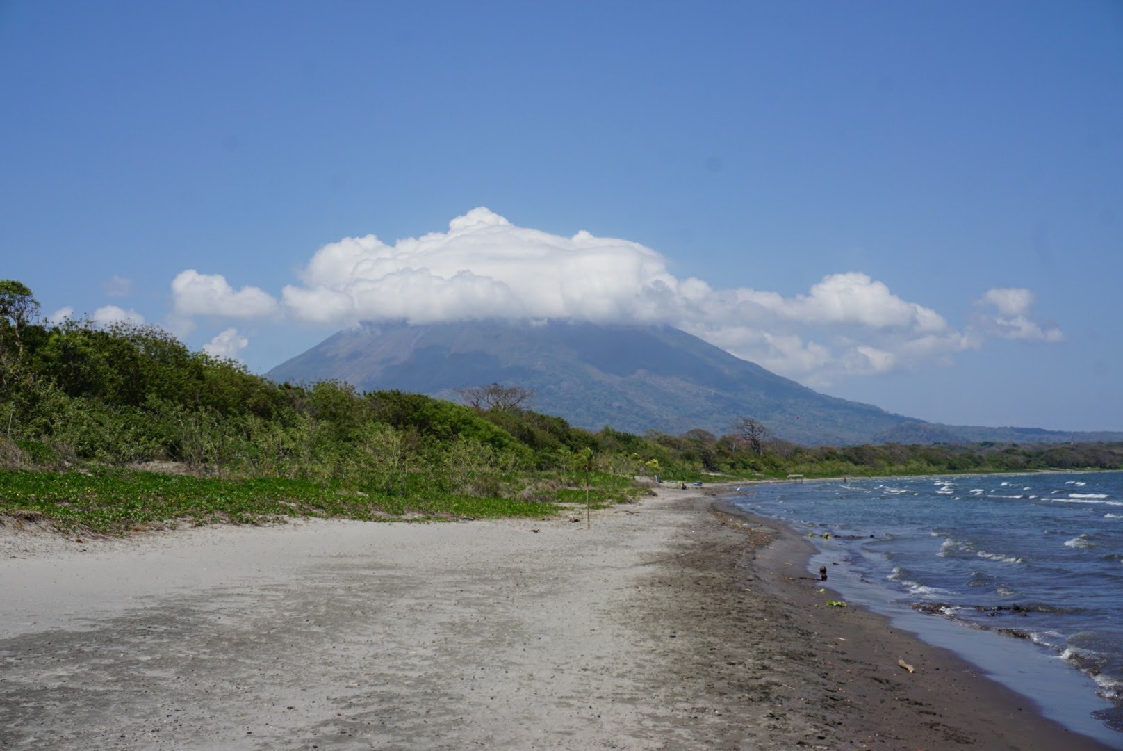 Active vulcano at Ometepe Lake Nicaragua