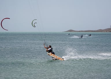 Beautiful flat water bay in Cabo de la Vela