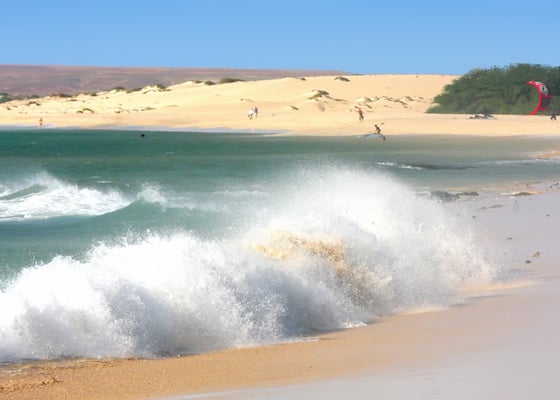 Random Wave at Kite Beach on Boa Vista Island