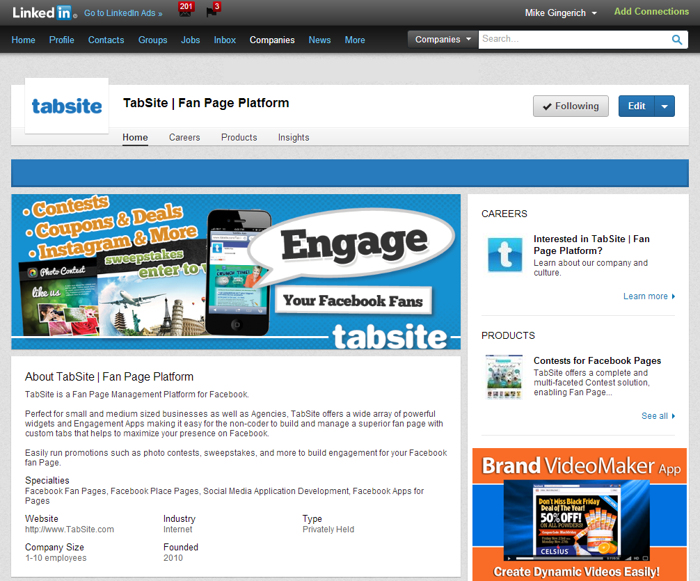 LinkedIn Company Page Setup