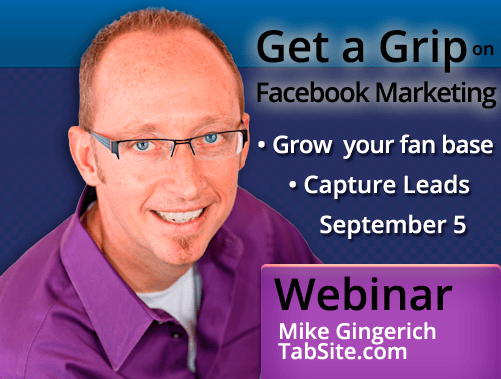 Capture Leads and Grow Sales with your Facebook Page [Webinar Event Coming]