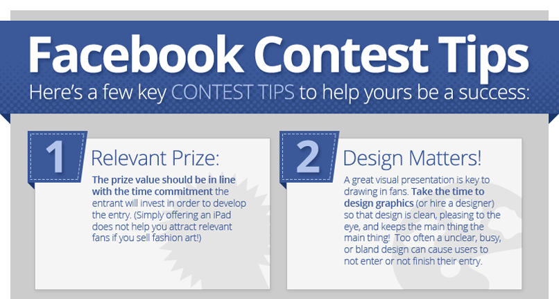 8 Facebook Contest Success Tips INFOGRAPHIC