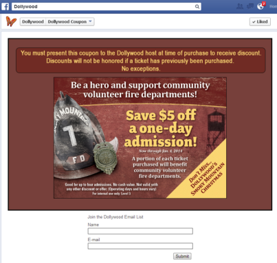 Dollywood email capture