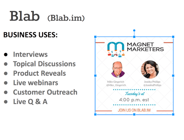 blab for business uses