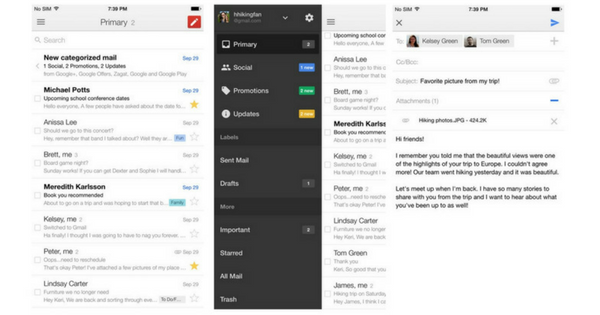 Mobile Phone Email Apps - 315