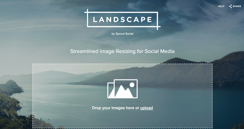 Landscape by Sprout Social Streamlined Image Resizing for Social Media