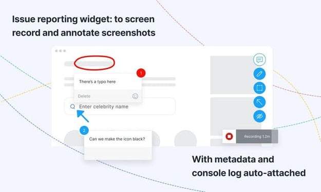 Usersnap screenhot and screen recording tool