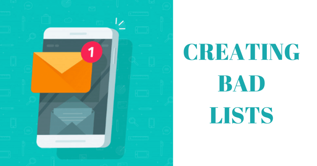 creating bad lists email marketing mistakes
