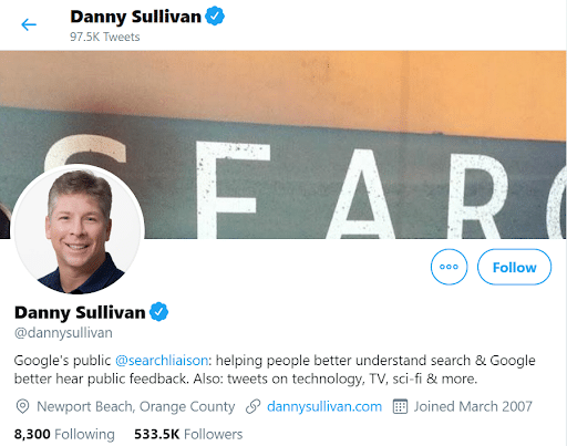 Danny Sullivan SEO Leader
