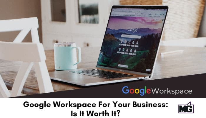 Computer screen with Google-Workspace For Your Business.