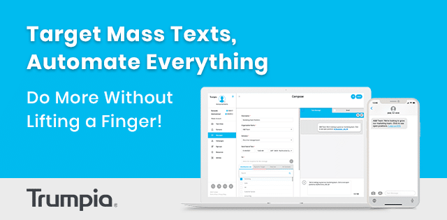 Trumpia one of the best sms software tools for 2021