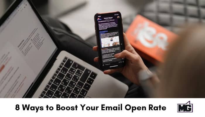 Showing email on a desktop and mobile phone. 