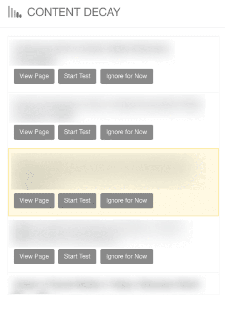 Content Decay Report