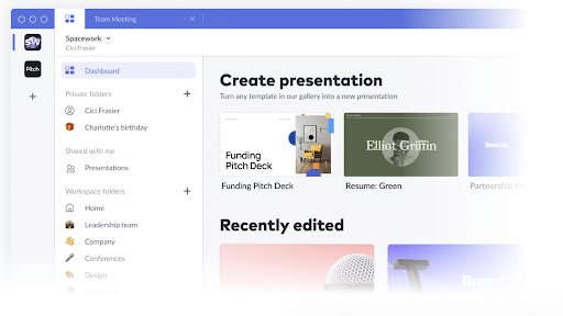 presenting professionally