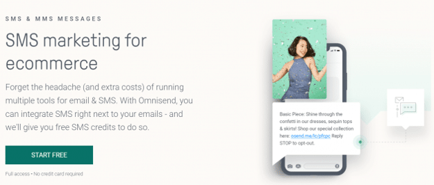 Omnisend SMS marketing