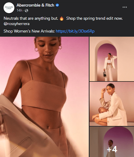streamline your social media Abercrombie example
