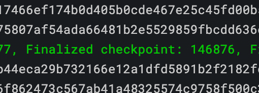 finalized checkpoint PoS