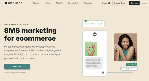 Omnisend SMS marketing best sms marketing tools 2023