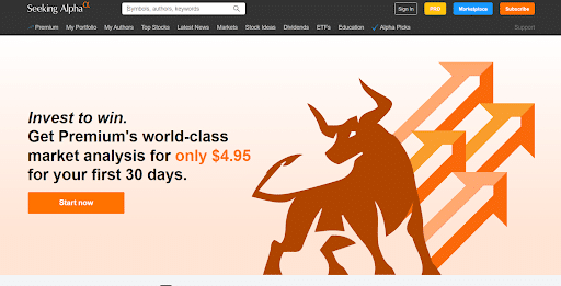 Seeking alpha