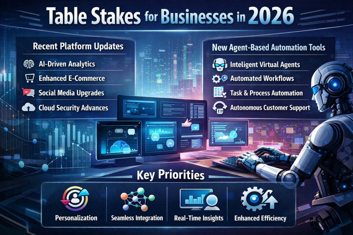 AI tools and automation platforms for small businesses in 2026, featuring analytics, virtual agents, and workflow automati...