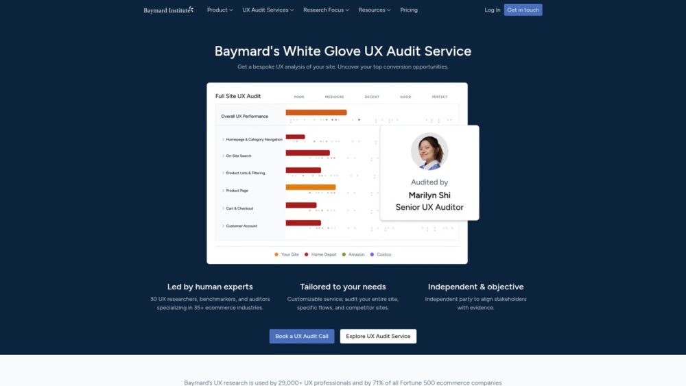 Baymard Institute home page screenshot