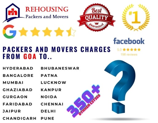 Packers and Movers Rates list for Local House Shifting In Goa