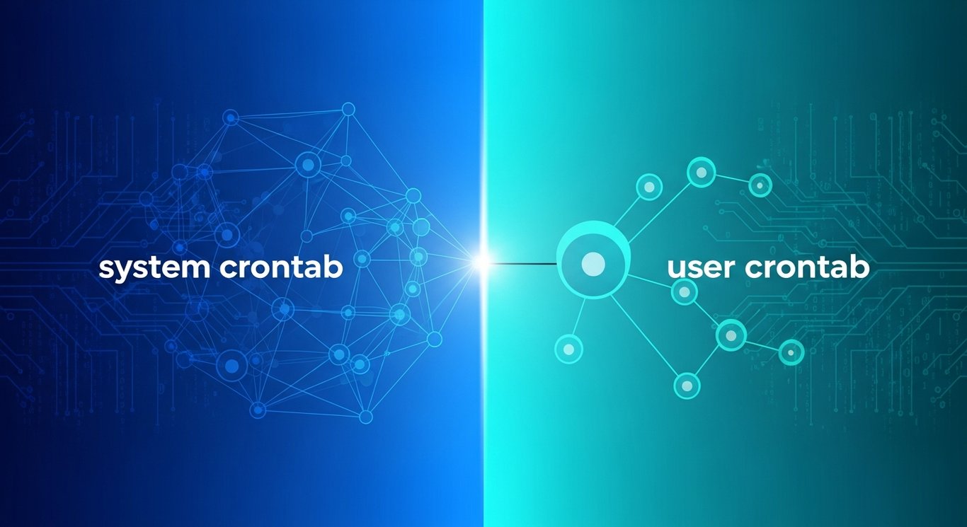 What is the difference between system crontab and user crontab?
