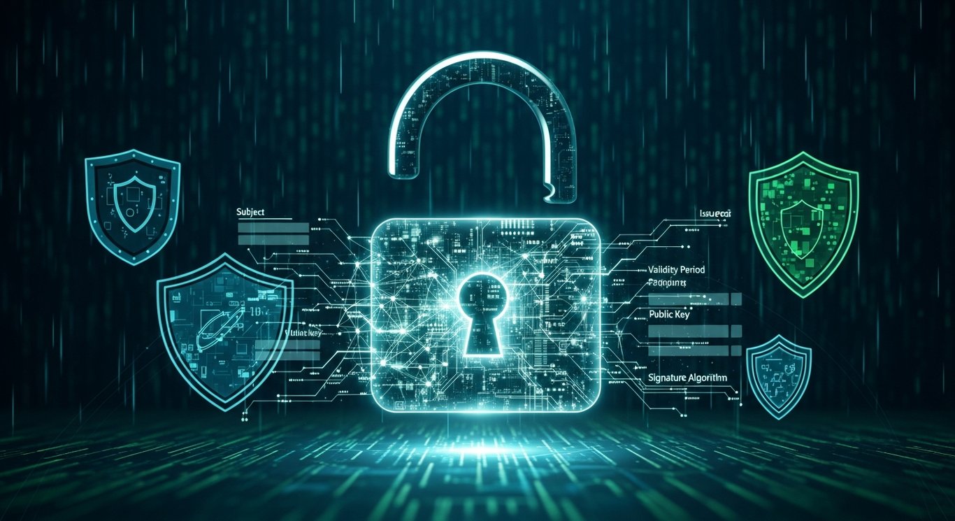 What information can I find in a decoded X.509 certificate?