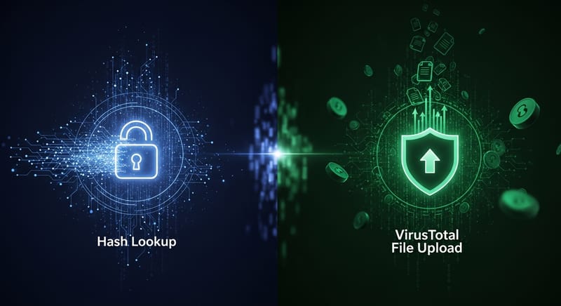Hash Lookup vs. VirusTotal File Upload: Understanding the Privacy Implications