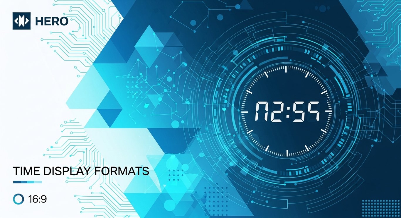 What is the best format for displaying times internationally?