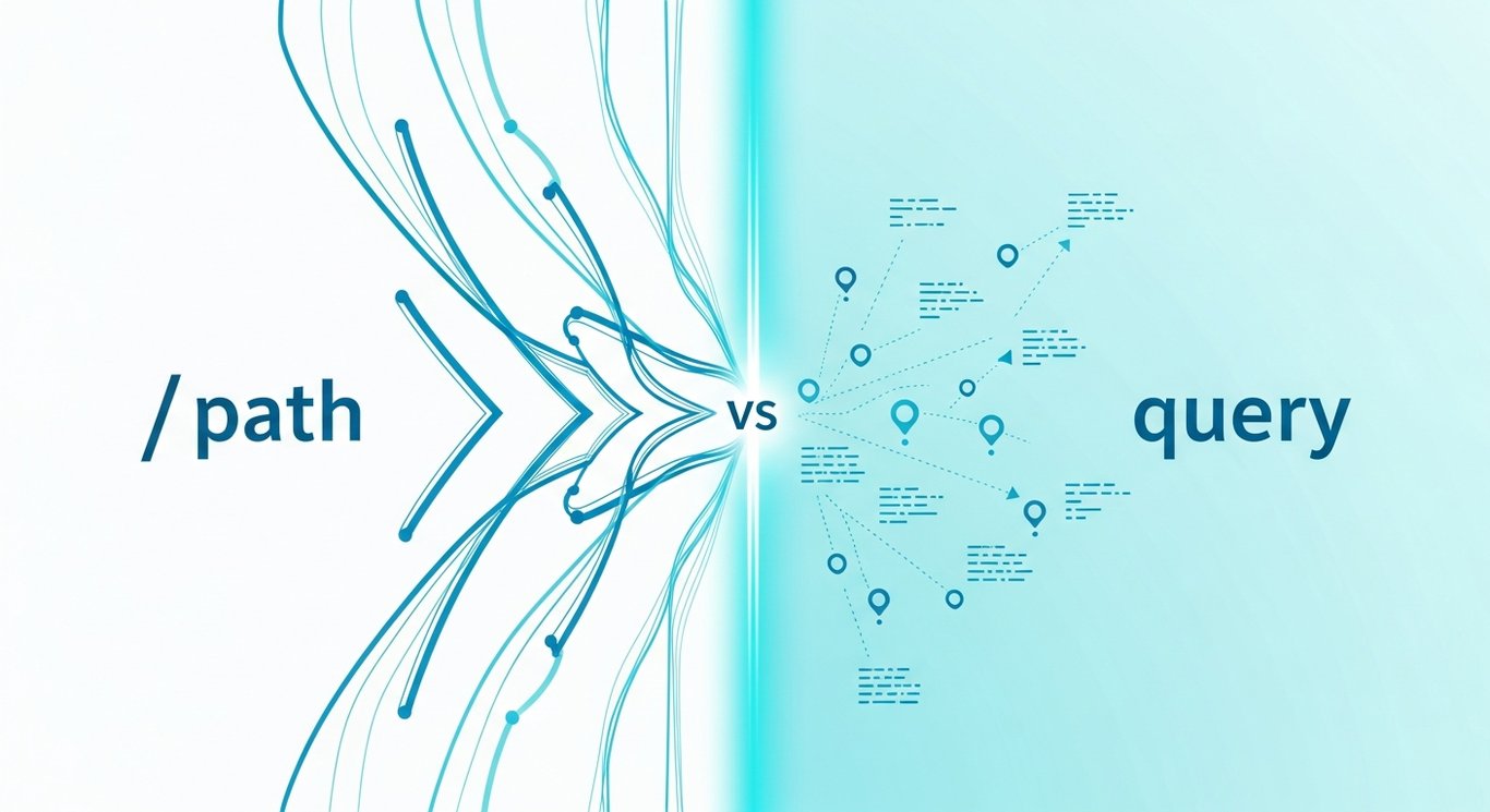 How do I handle special characters in URL paths vs query strings?