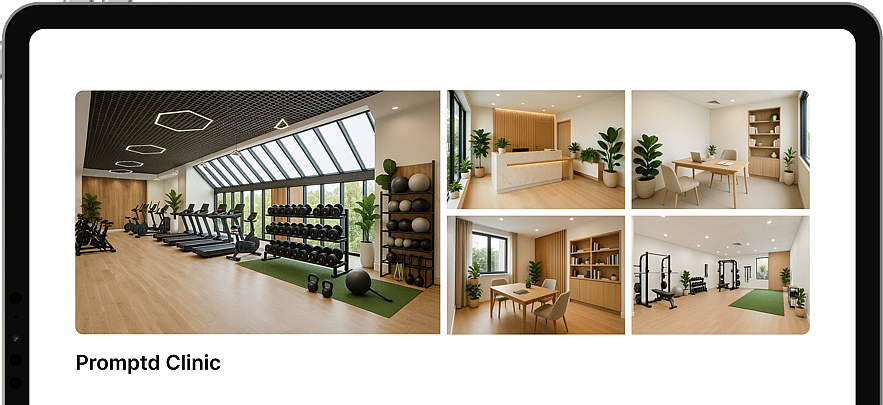 example of a team page that represents a clinic