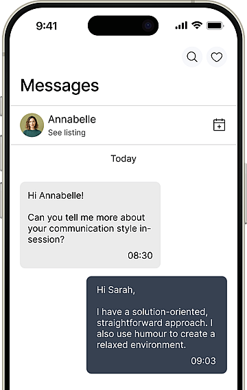 example of messages on platform