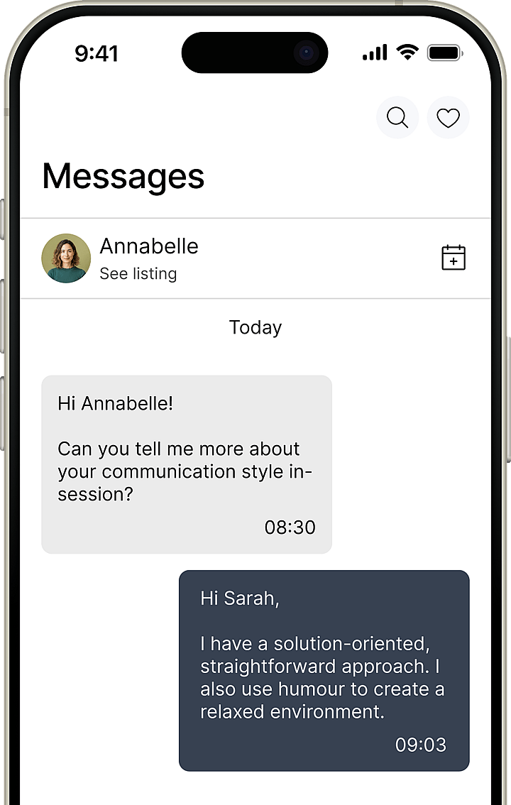 example of messages on platform