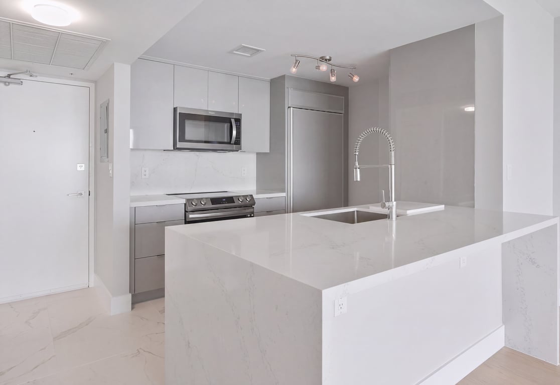Modern Minimalist Kitchen Remodel by Miami Floor and Design project photo