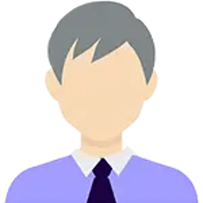 small cartoon image of man in smart shirt and tie