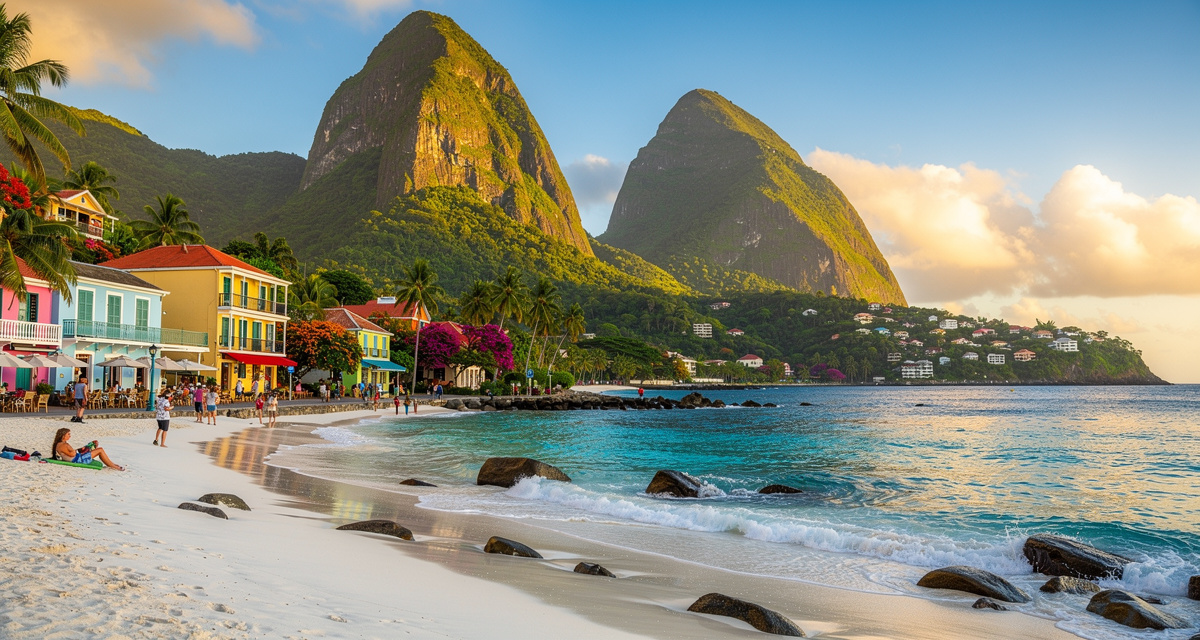 Saint Lucia country code +1758 illustration