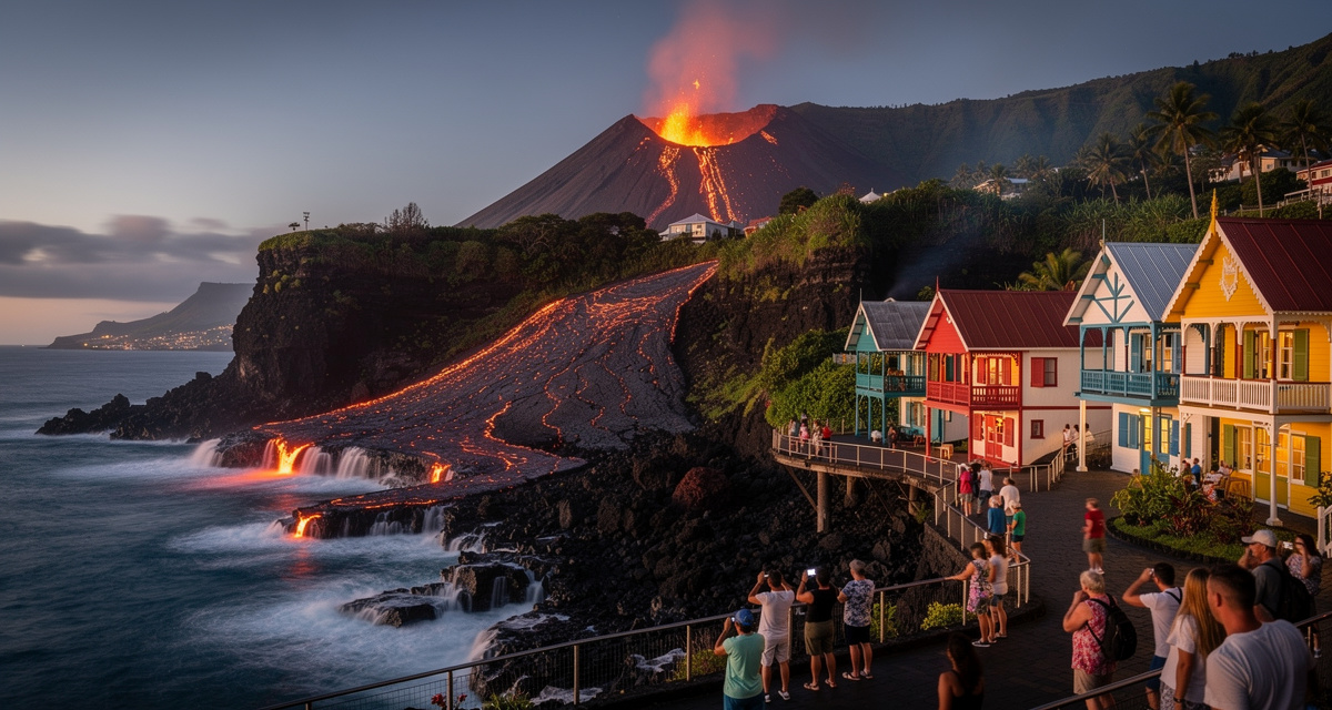 Reunion country code +262 illustration