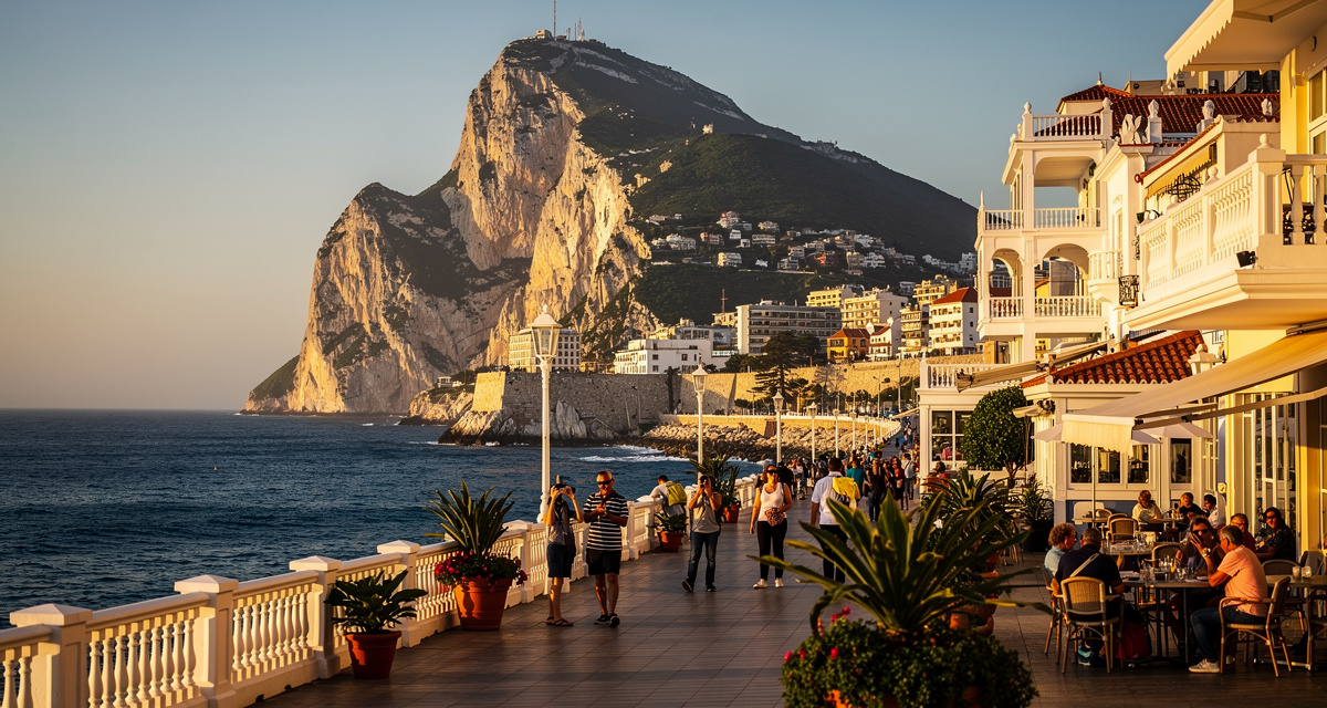 Gibraltar country code +350 illustration