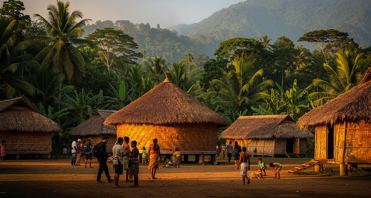 Papua New Guinea country code +675 illustration