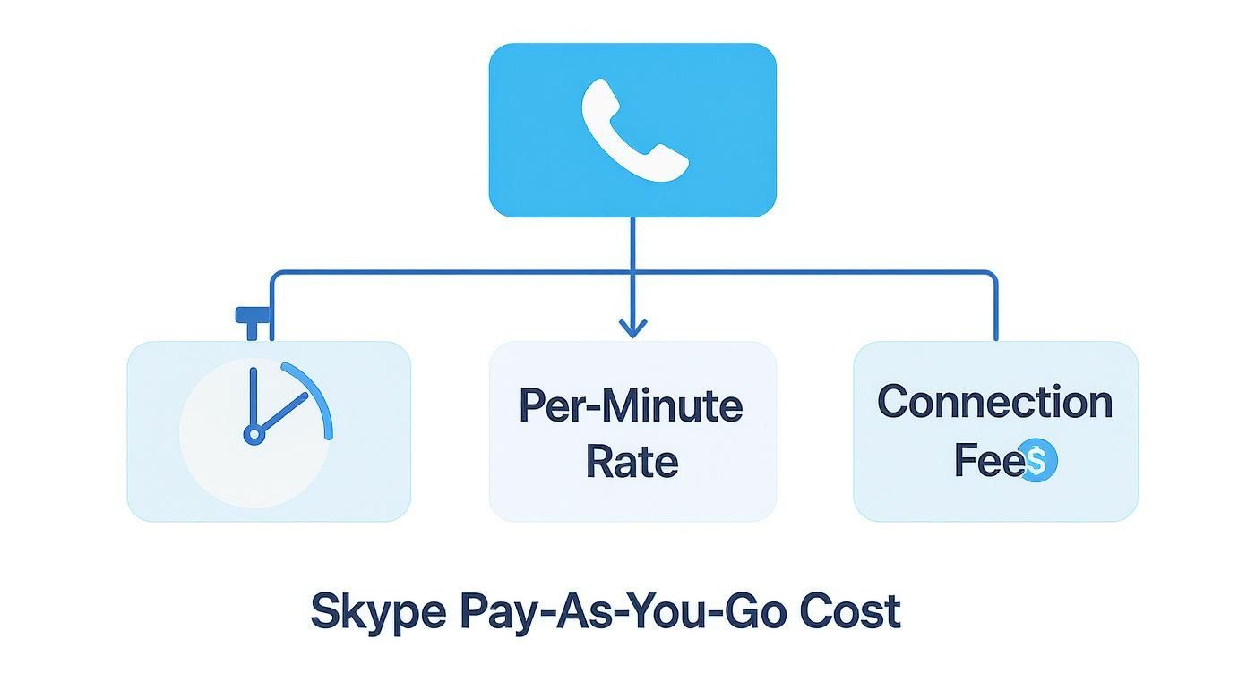 Infografik zu Skype-Anrufkosten