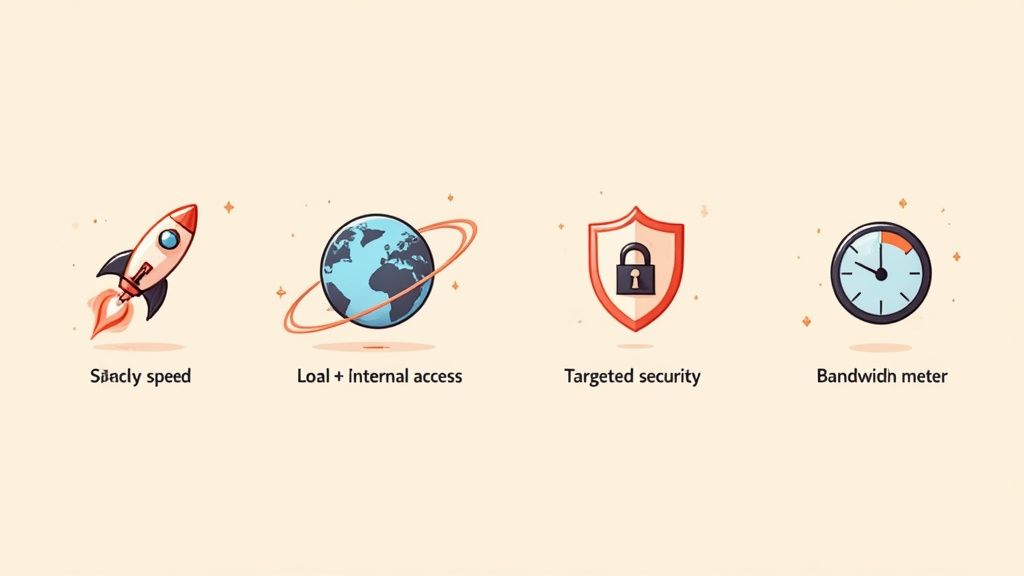 Menschen, die an Laptops arbeiten und von Split-Tunneling profitieren