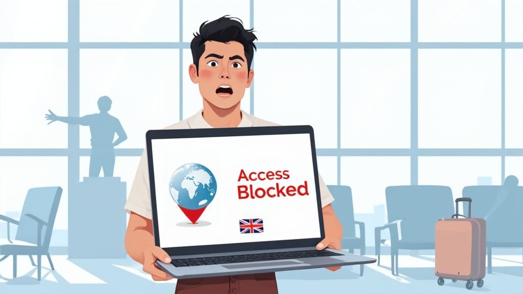 Travel error message