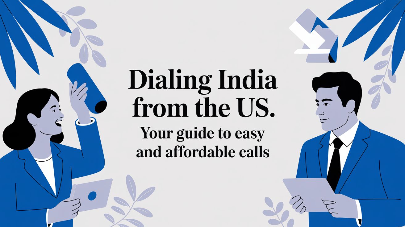 米国からインドへ電話をかける方法：簡単でお得な通話ガイド