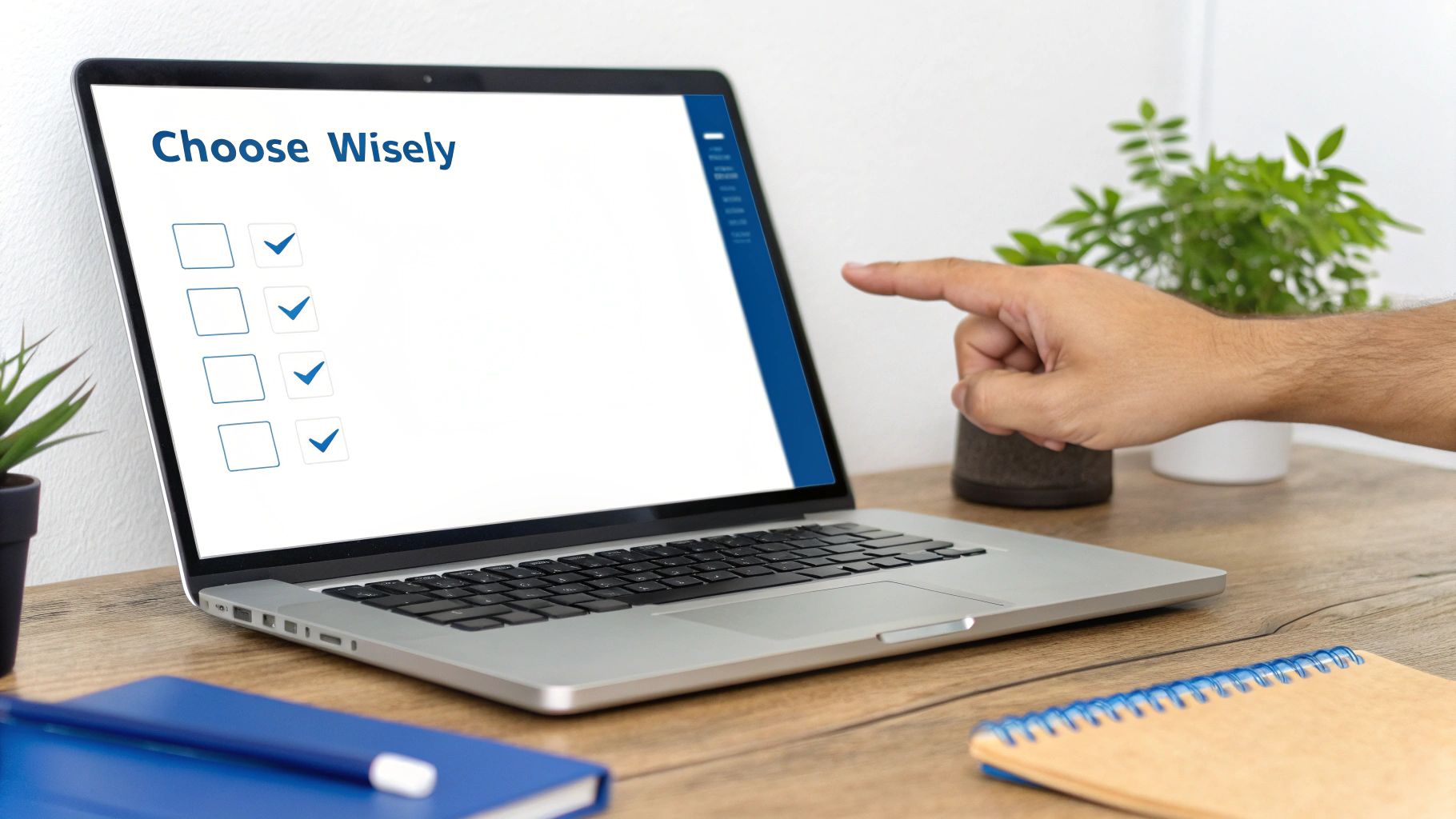 A person using a magnifying glass to inspect a mobile phone screen displaying different calling apps.