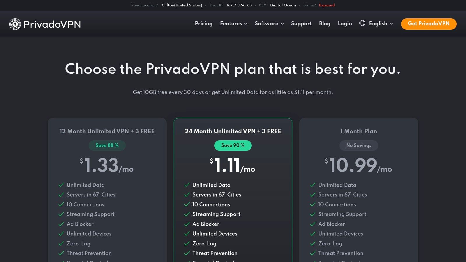PrivadoVPN